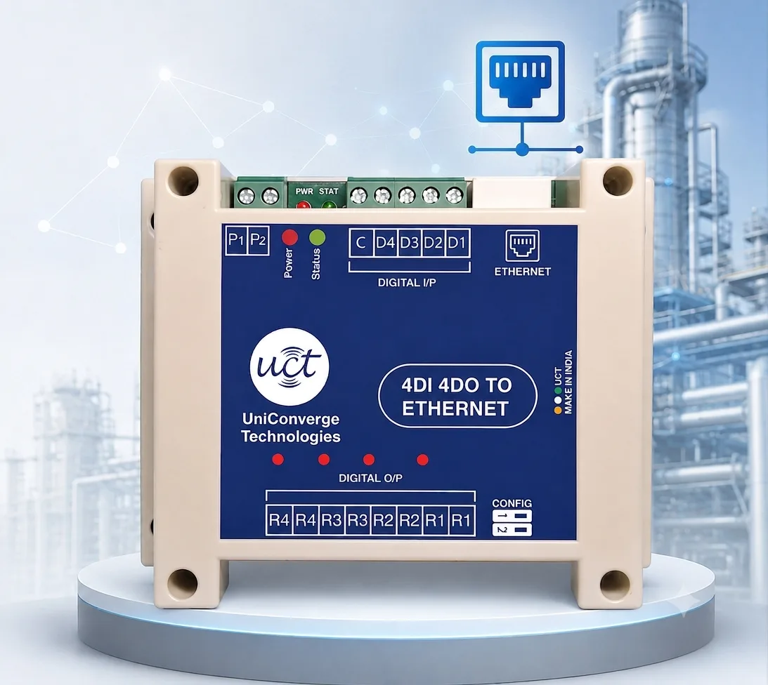 4DI 4DO Ethernet node Ethernet connectivity in an industrial environment