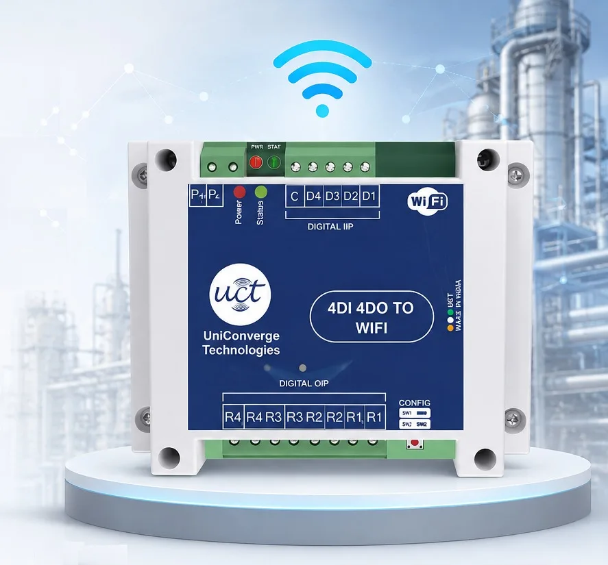 4DI 4DO WiFi node WiFi connectivity in an industrial environment