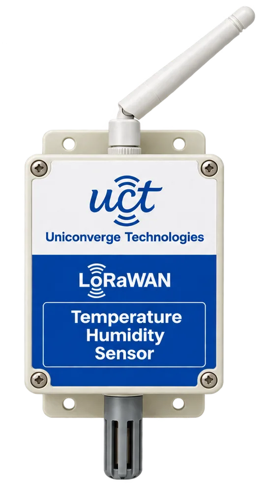 Uniconverge Technologies LoRaWAN temperature and humidity sensor with antenna and probe