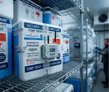 Cold chain monitoring storage